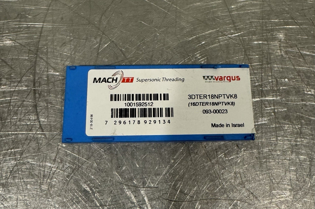 Mach TT 3DTER18NPTVK8 Laydown Threading Inserts Carbide 10 PACK NEW! SHIPS FREE!