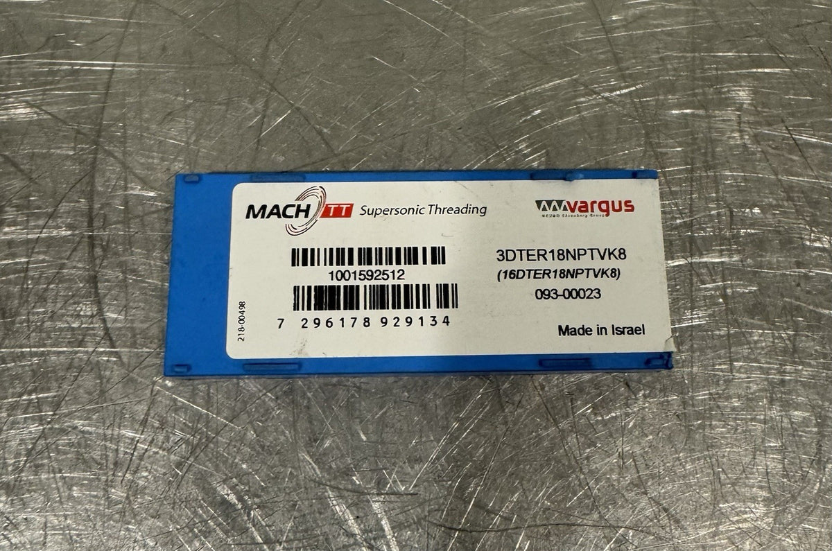 Mach TT 3DTER18NPTVK8 Laydown Threading Inserts Carbide 10 PACK NEW! SHIPS FREE!