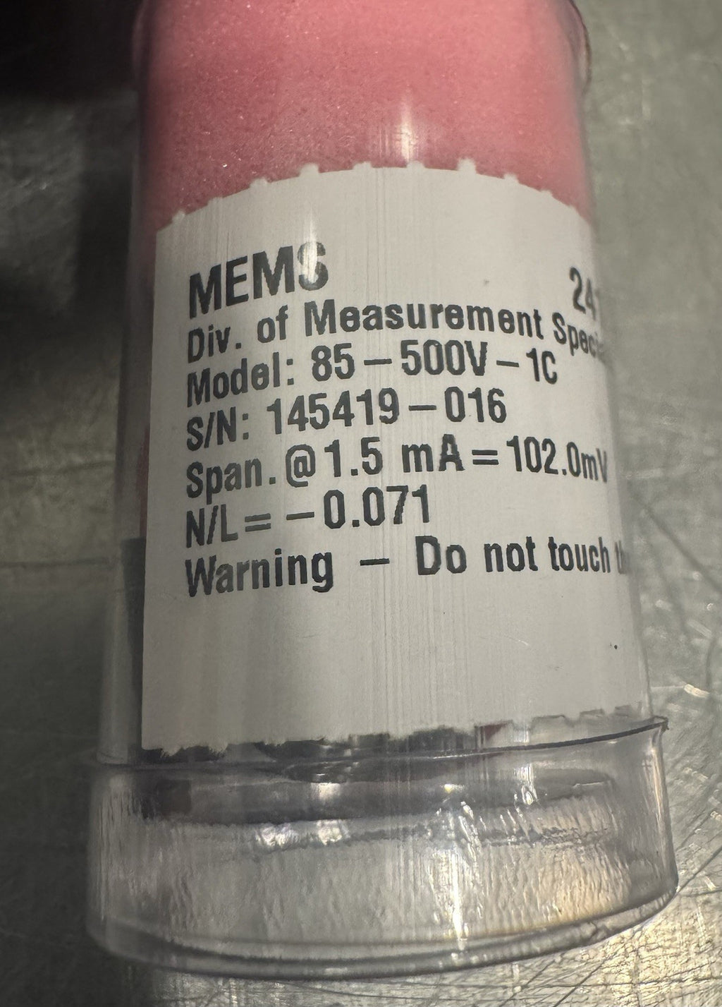 85-500V-1C Pressure Sensor Vacuum Gage NEW! FREE SHIPPING!