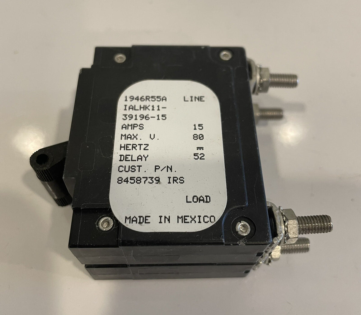 Airpax Sensata IALHK11-39196-15 Circuit Breaker NEW! FREE SHIPPING!