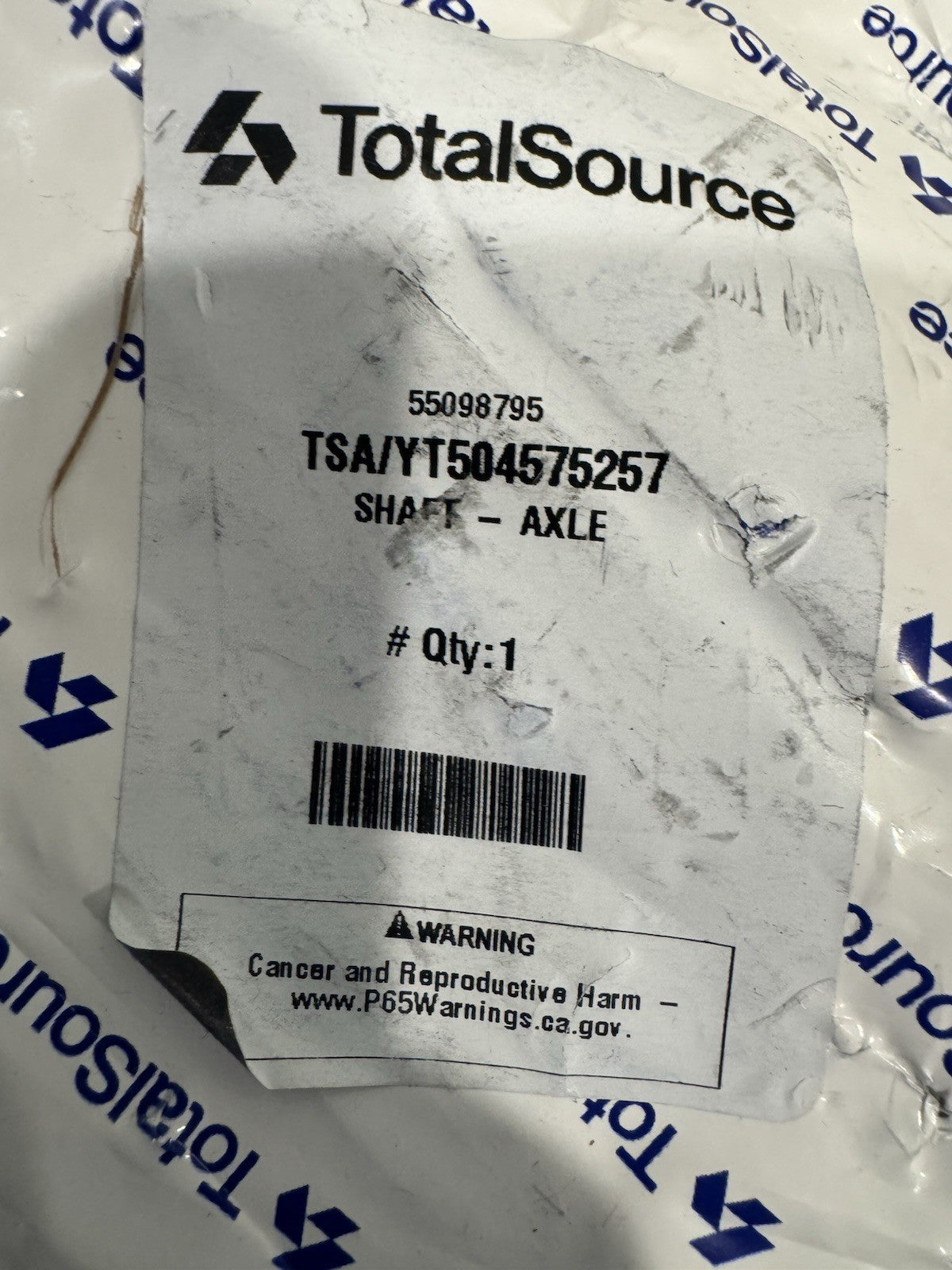 Total Source YT504575257 Axle Shaft Yale Hyster 504575257 NEW! FREE SHIPPING!