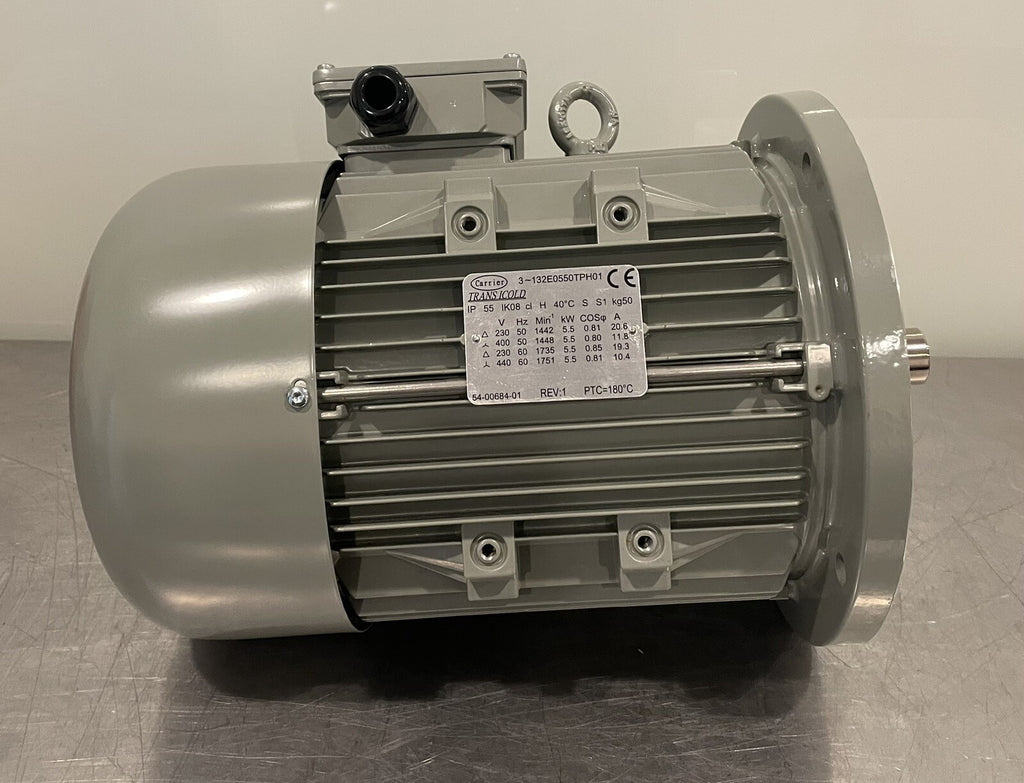 Carrier Transicold 54-00684-01 Evaporative Motor 3 PH 132E0550TPH01 NEW!