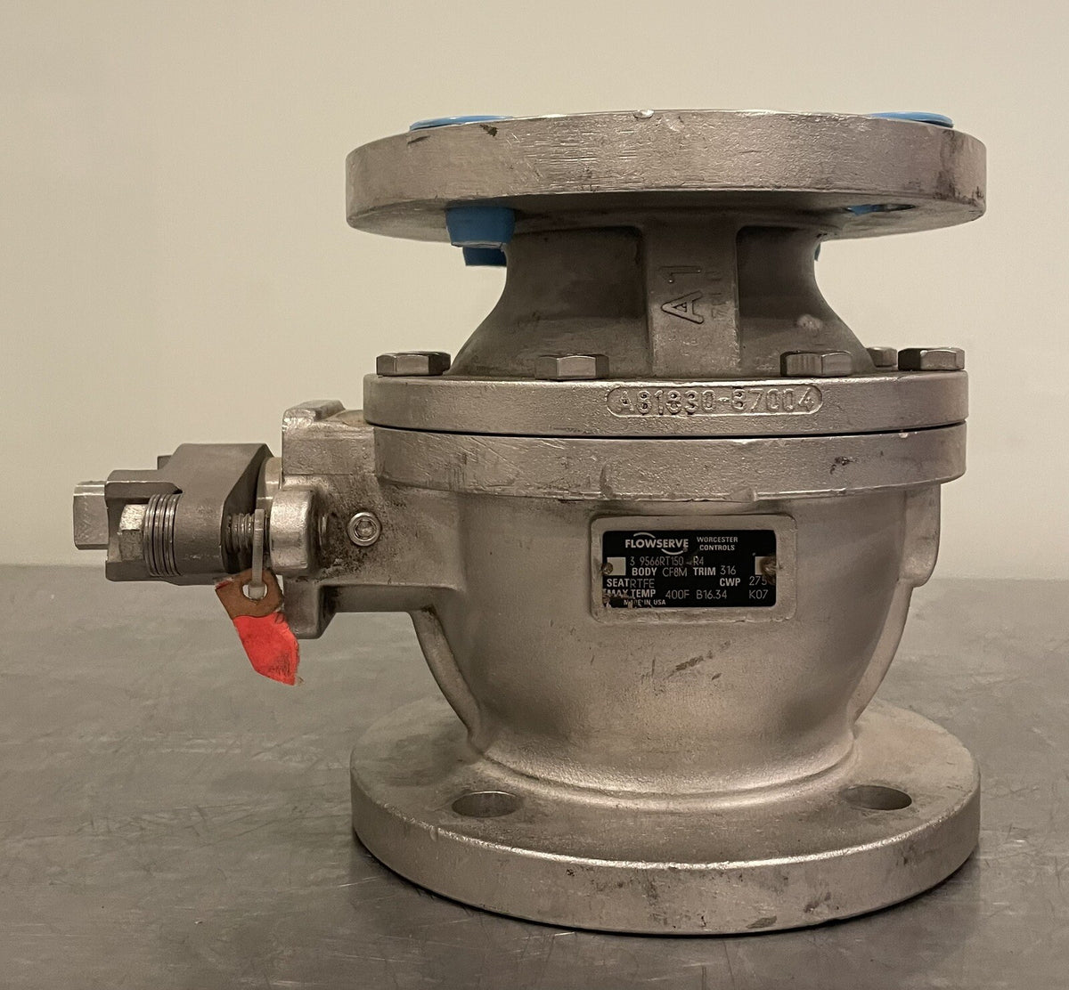 Flowserve 9566RT150 CF8M Body 316 Trim RTFE Seat 3” R4 Ball Valve Flanged NEW!