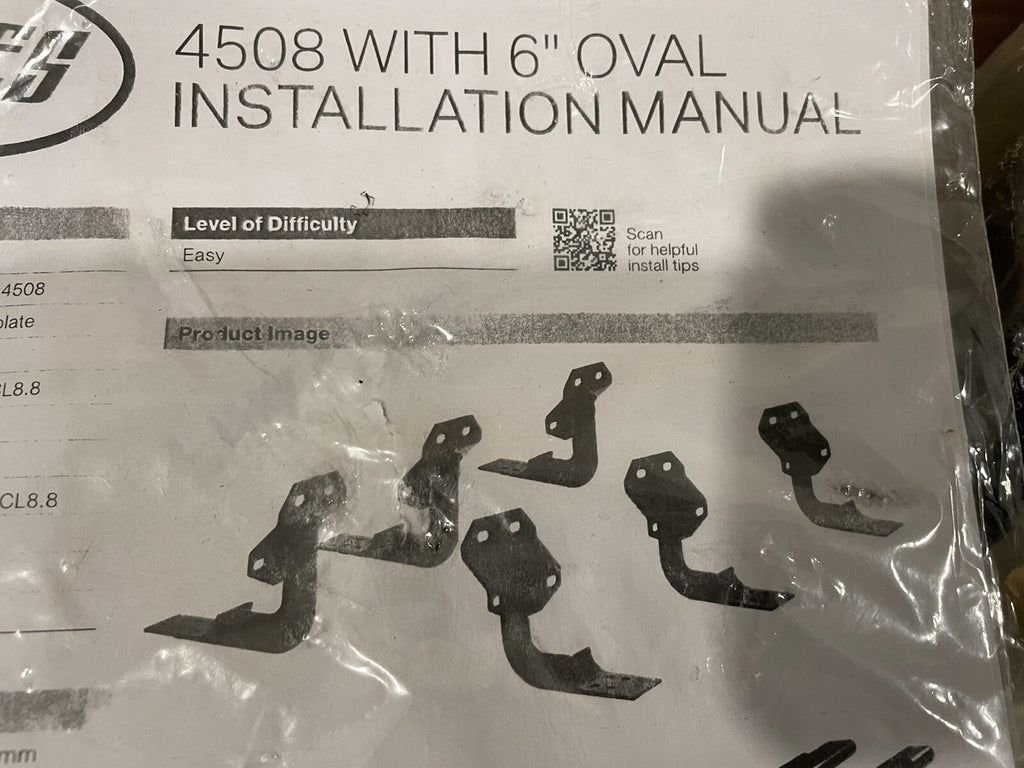 Aries 4508 Mounting Bracket Kit For 6” Oval Side Steps Black NEW IN BOX!