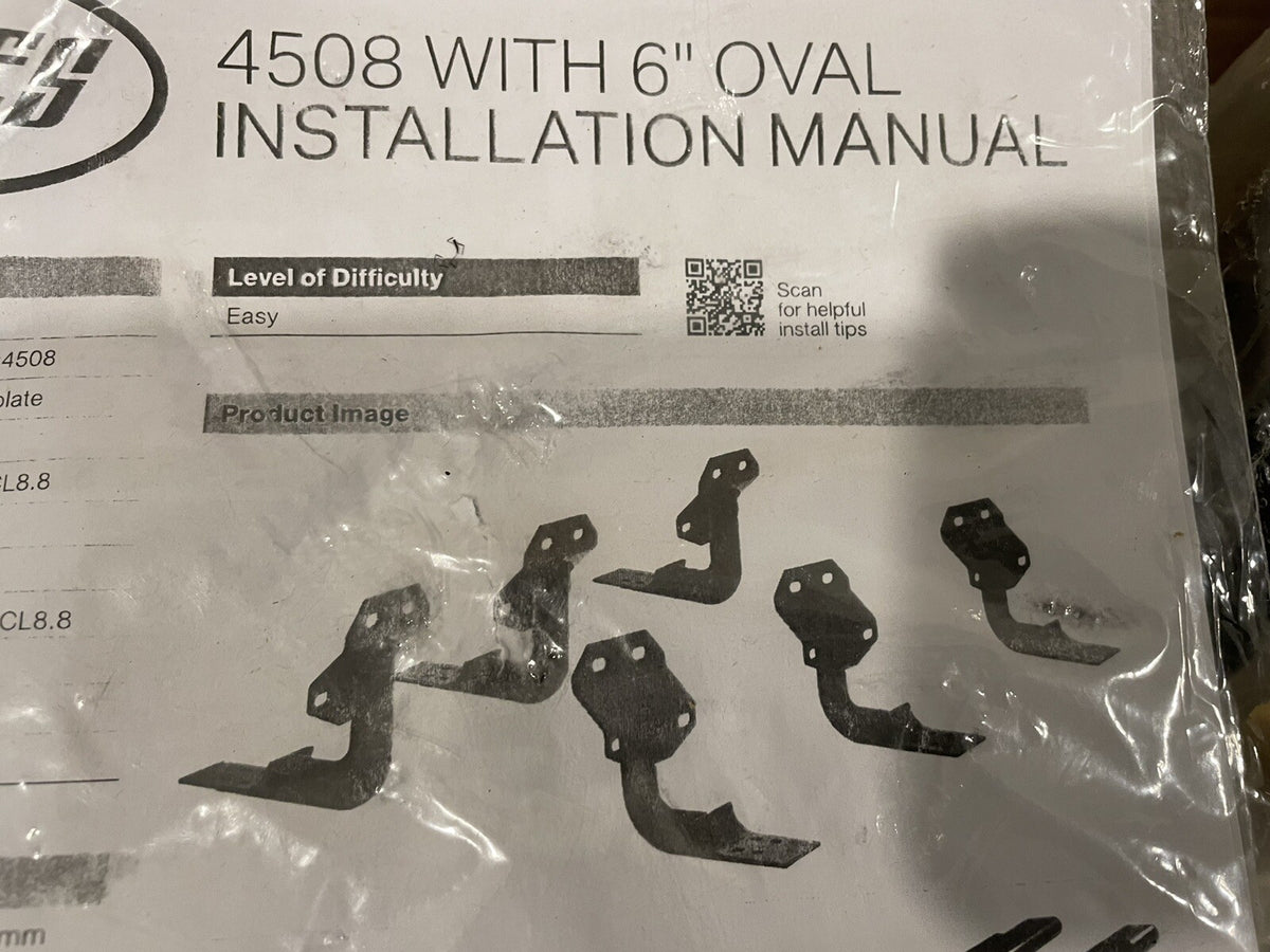 Aries 4508 Mounting Bracket Kit For 6” Oval Side Steps Black NEW IN BOX!