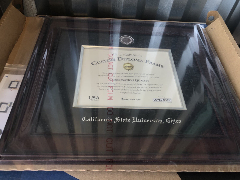 Church Hill Classics 22569492 Cal State Chico Diploma Frame Presidential NEW!!