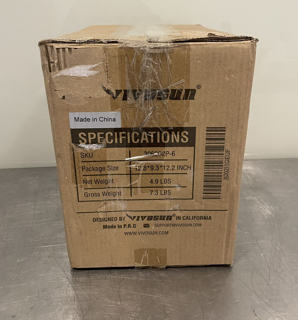 VivoSun 306202P-6 Inline Duct Fan 6” W/ Temperature Control NEW IN BOX!