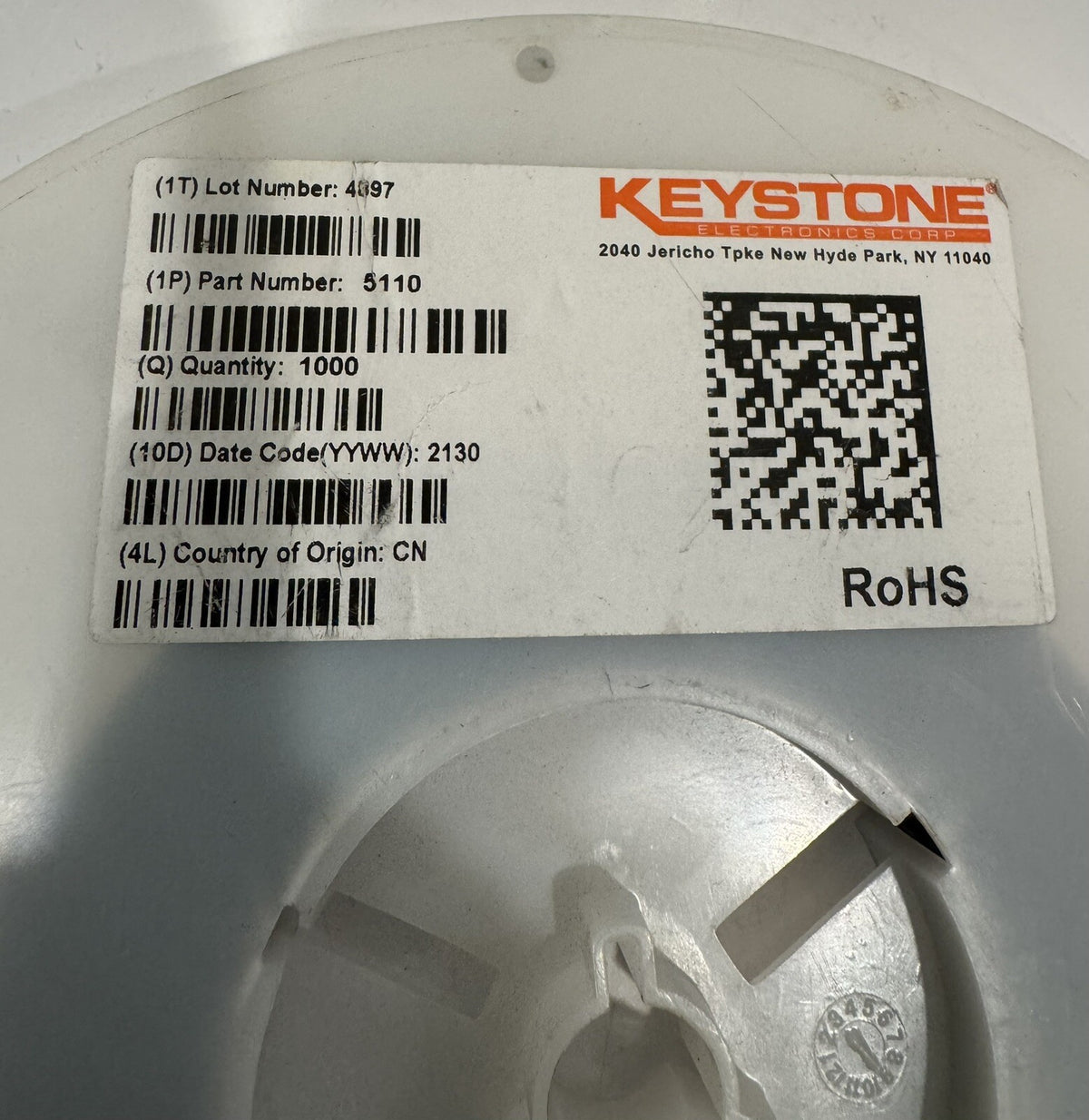 Keystone 5110 Jumper Chip Resistor 1000 PACK NEW! FREE SHIPPING!
