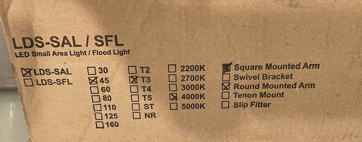 Lumecon Detroit LDS-SAL LED Area Light 45W 7100 Lumens 4000K Bronze NEW!