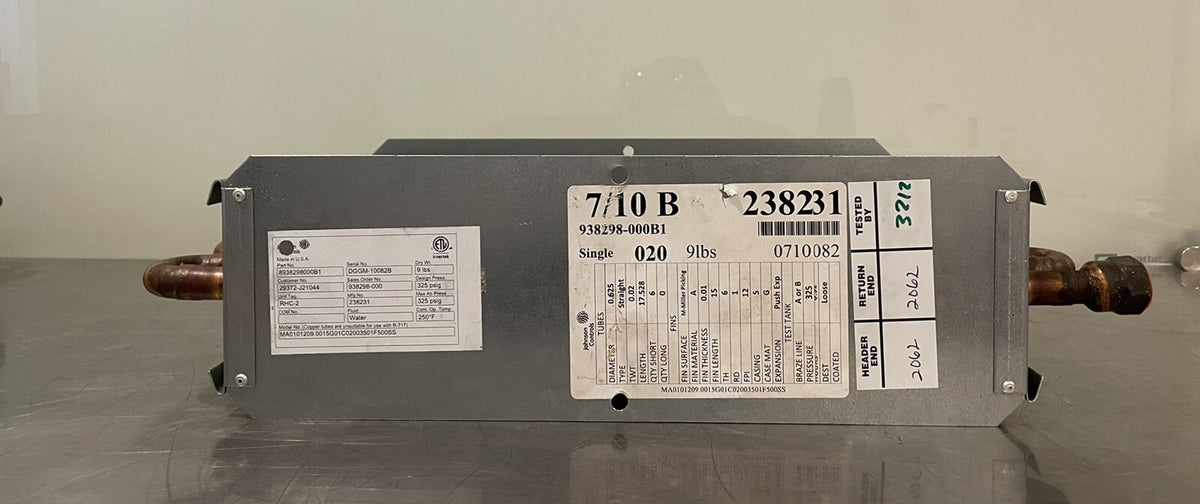 Johnson Controls 8938298000B1 Floor Fan Cooling Unit 29372-J21044 NEW SHIPS FREE