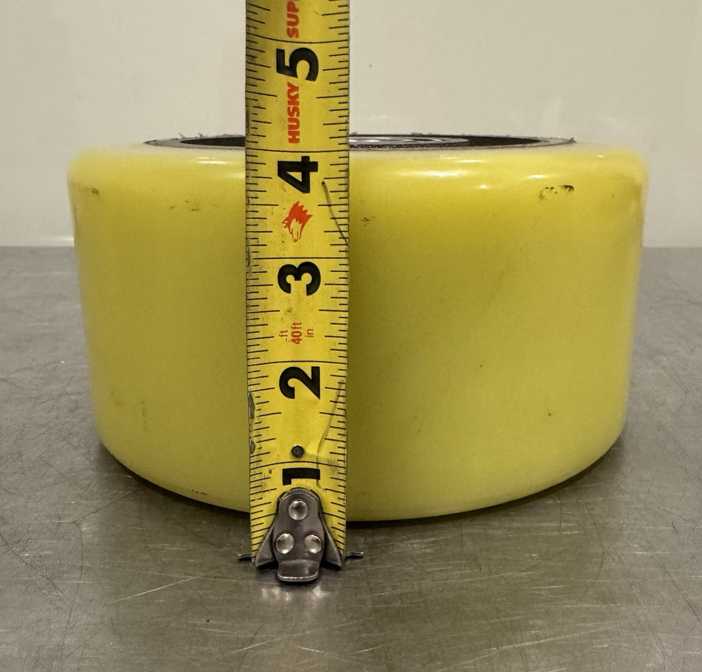 Load Wheel 4” x 8” W/ Hub Bearing Poly Yellow NEW! FREE SHIPPING!