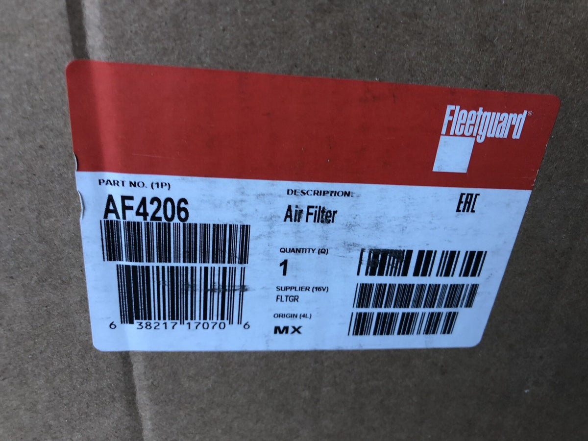Fleetguard AF4206 Primary Air Filter Cummins NEW IN BOX! FREE SHIPPING!!!