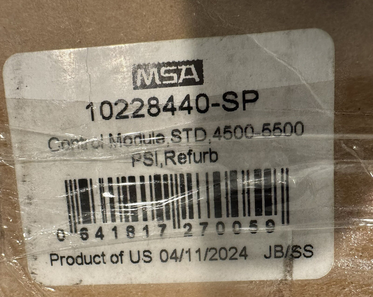 MSA 10228440-SP Control Module STD 4500-5500 PSI Valve NEW IN BOX! FREE SHIPPING