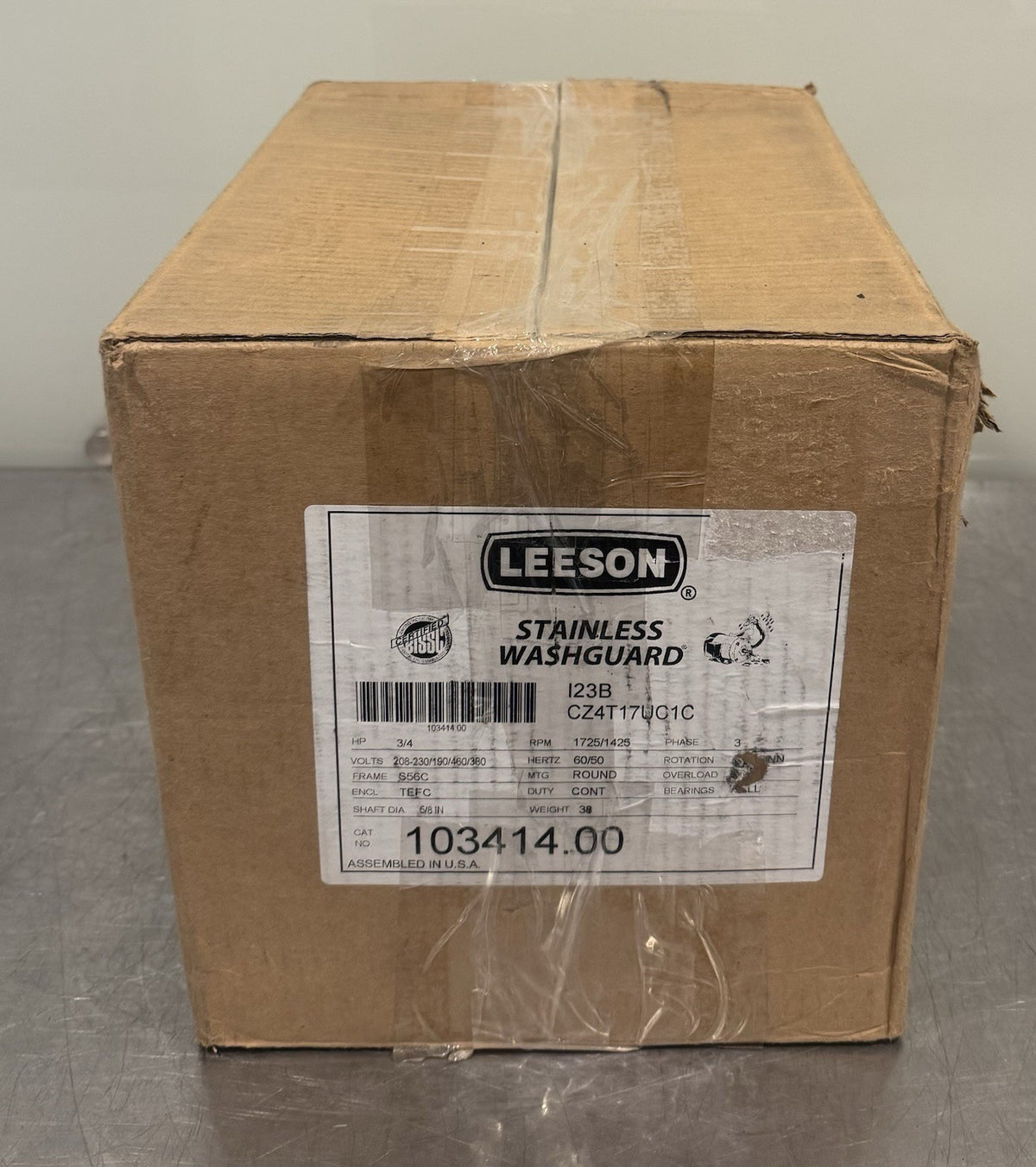 Leeson 103414.00 Motor 3/4 HP 1725/1425 RPM NEW IN BOX! FREE SHIPPING!