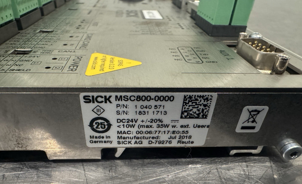 Sick 1040571 Sensor Intelligence Control Unit MSC800-0000 NEW! FREE SHIPPING!
