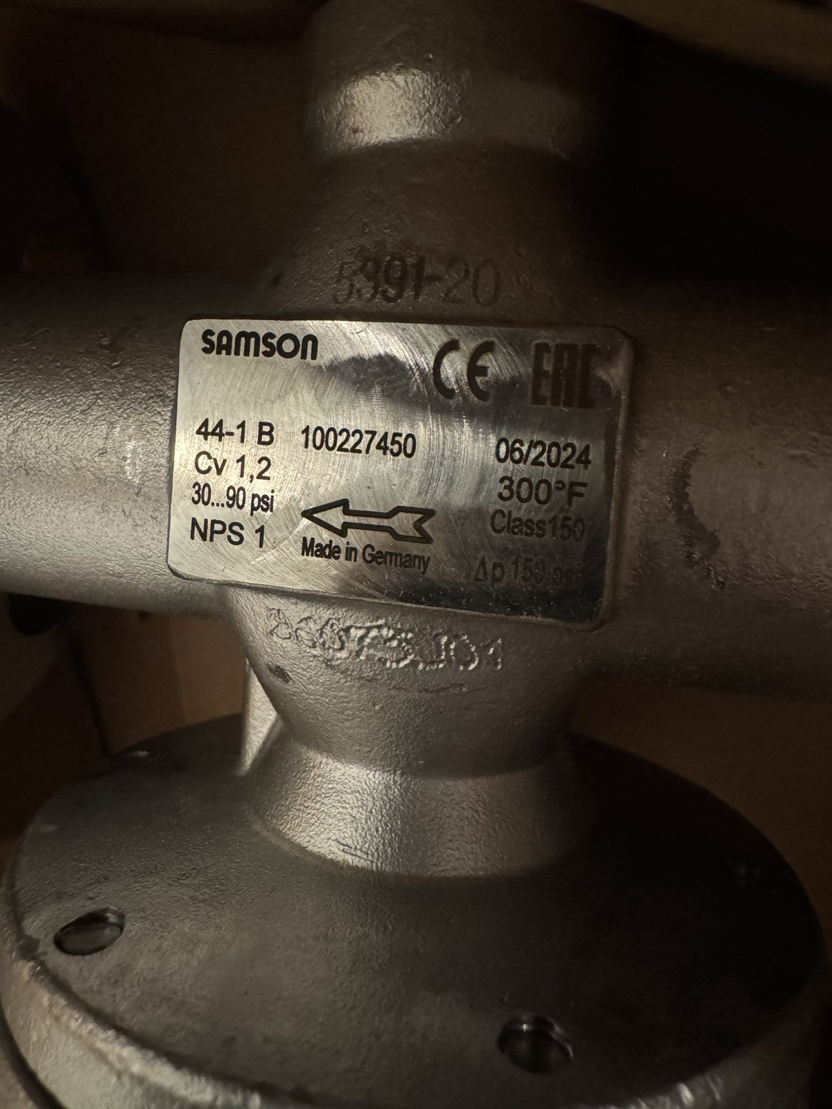 Samson Druckminderer 44-1B 2441 Pressure Reducing Valve 100227450 NEW IN BOX! 