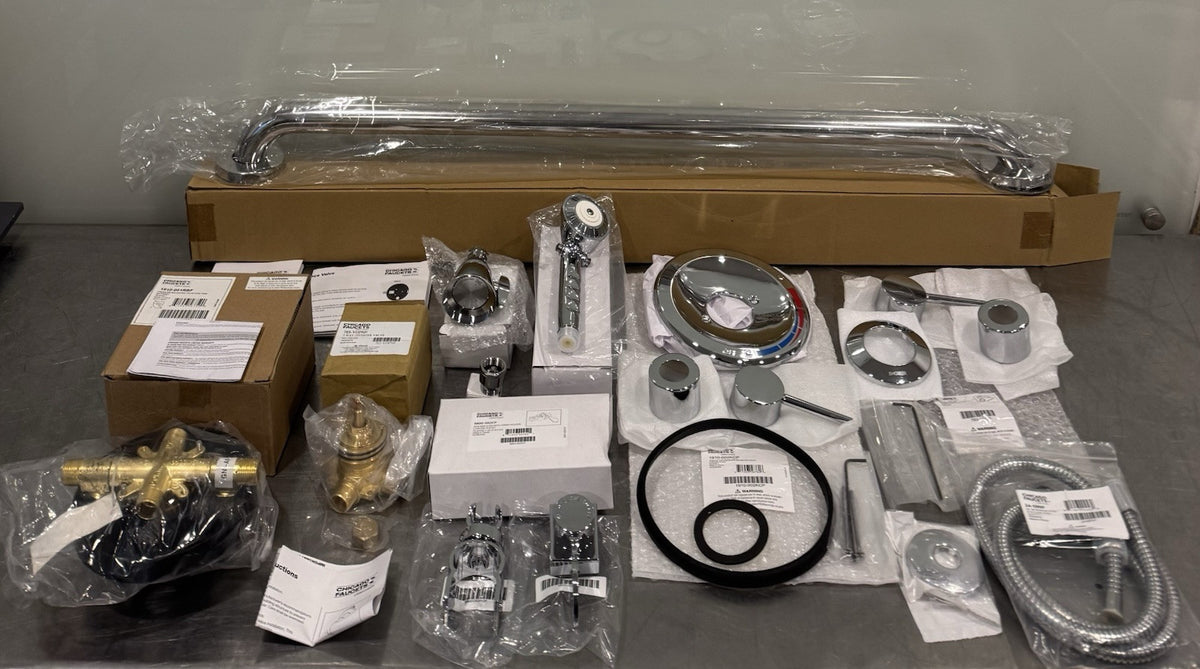 Chicago Faucets Pressure Balancing Shower Trim W/ Valves Chrome NEW! SHIPS FREE!