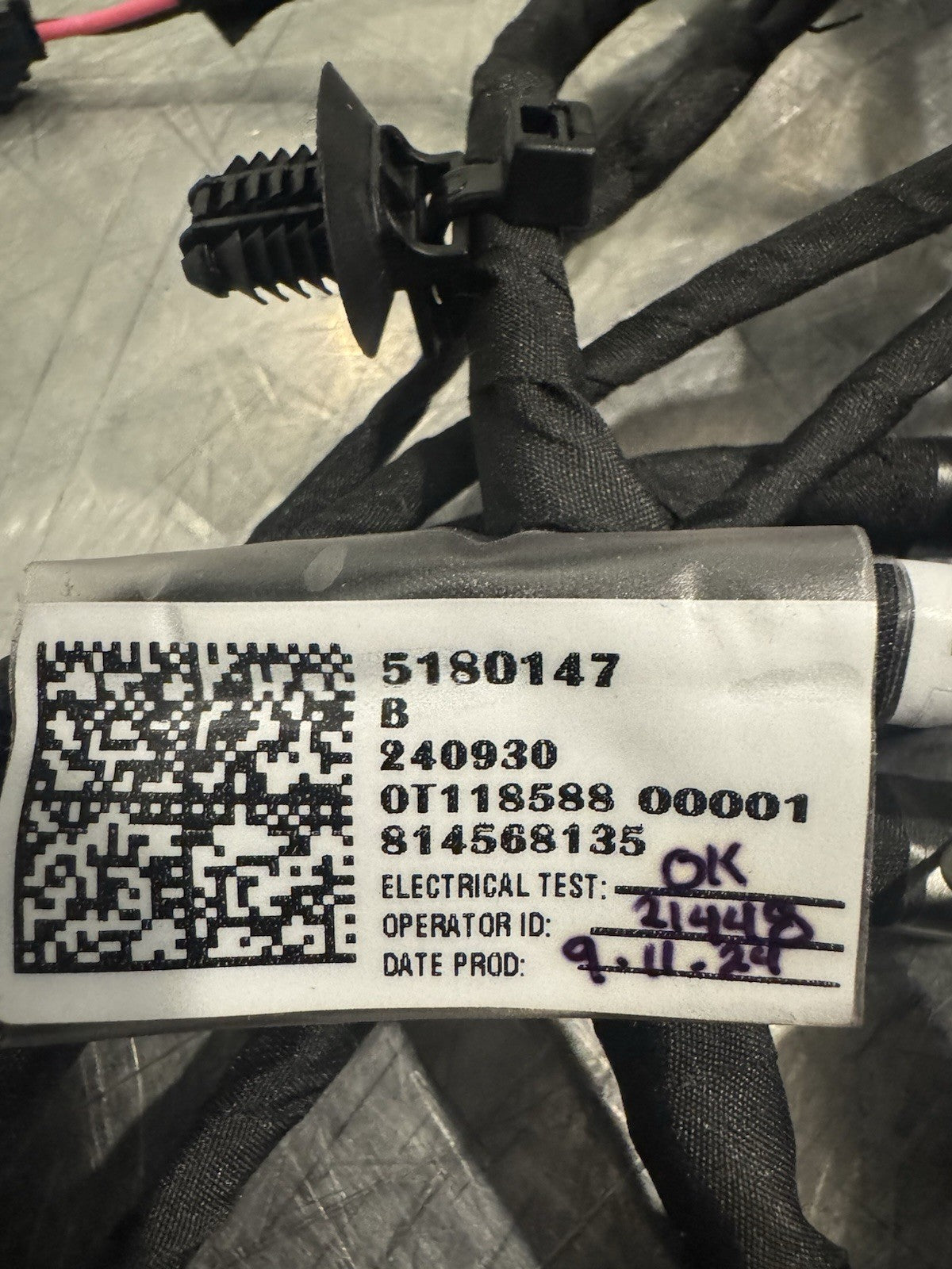 5180147 Wire Harness 240930 814568135 0T118588 00001 NEW! FREE SHIPPING!