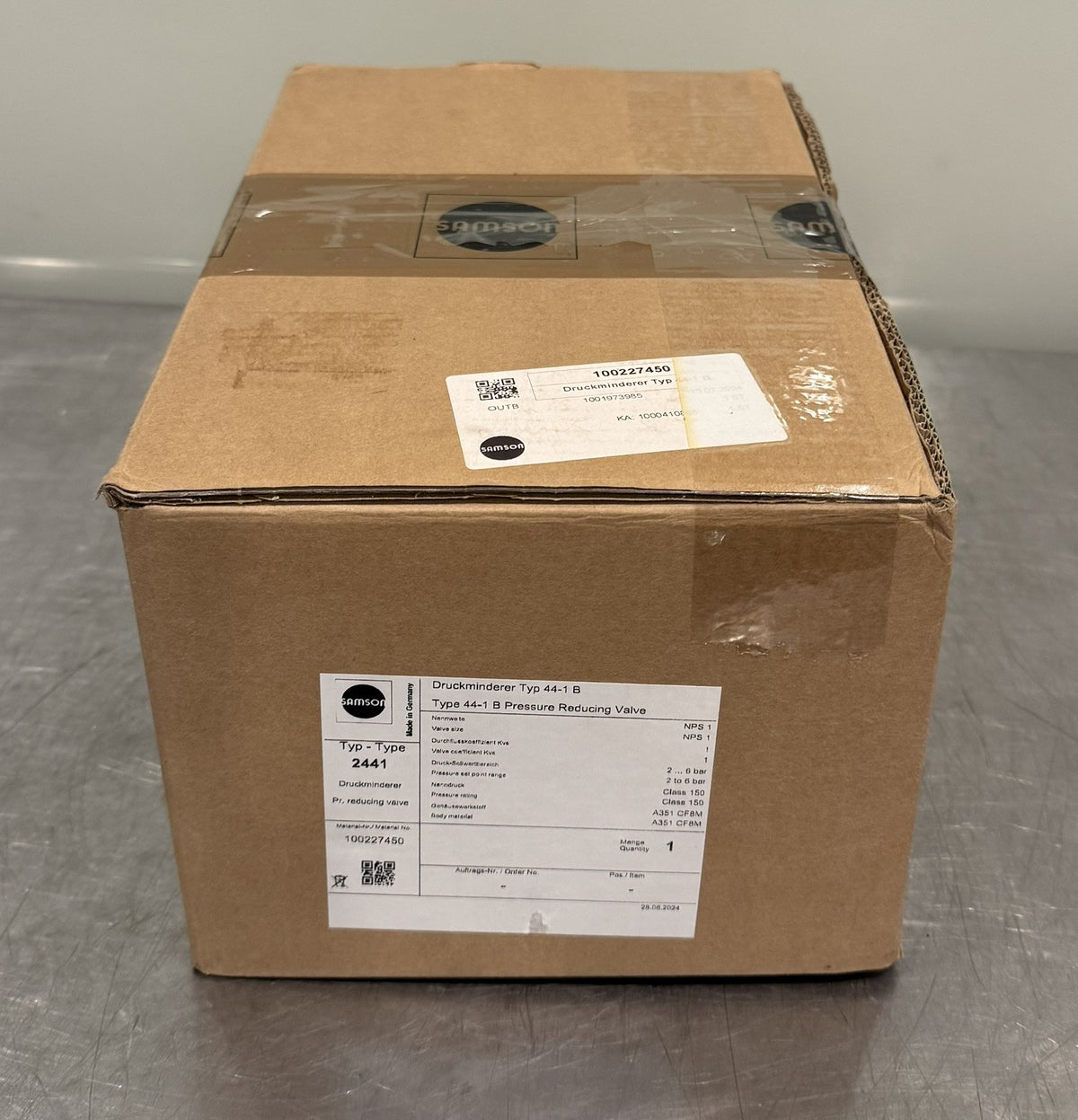 Samson Druckminderer 44-1B 2441 Pressure Reducing Valve 100227450 NEW IN BOX! 