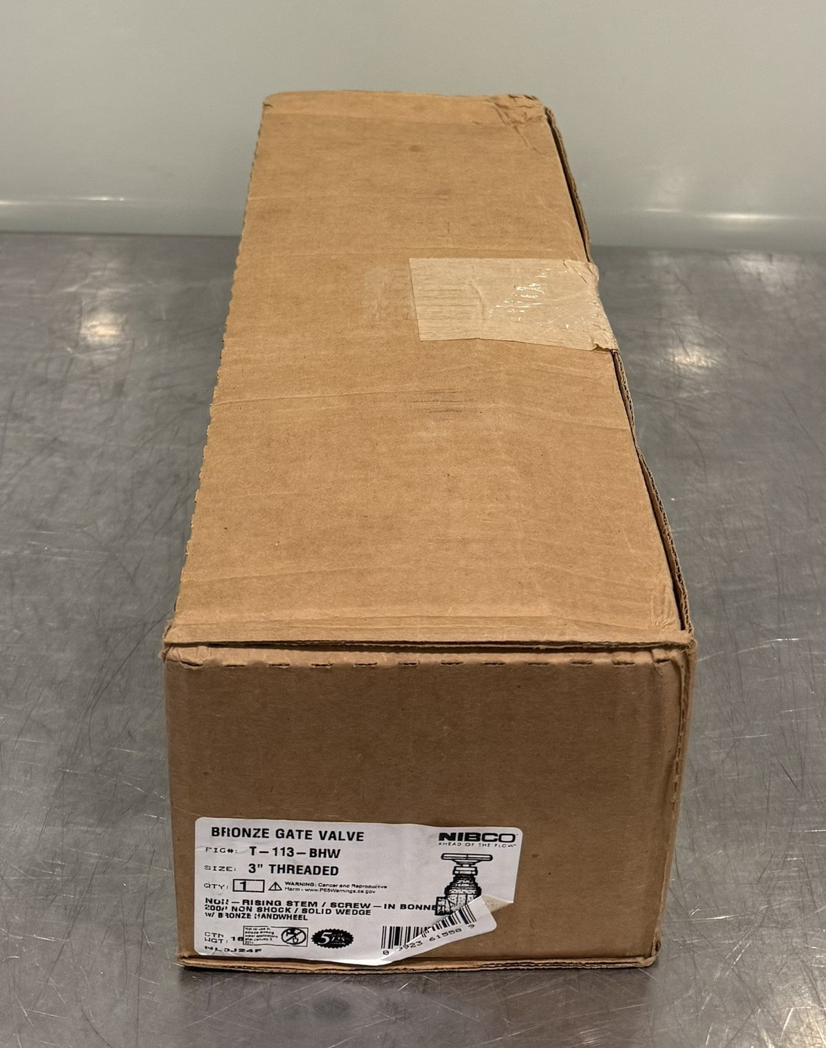 Nibco T-113-BHW Bronze Gate Valve 3” Threaded NEW! FREE SHIPPING!