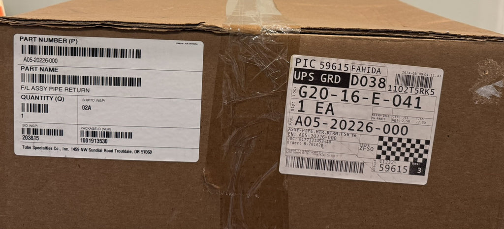 Freightliner A05-20226-000 Heater Return Pipe ASSY NEW! FREE SHIPPING!