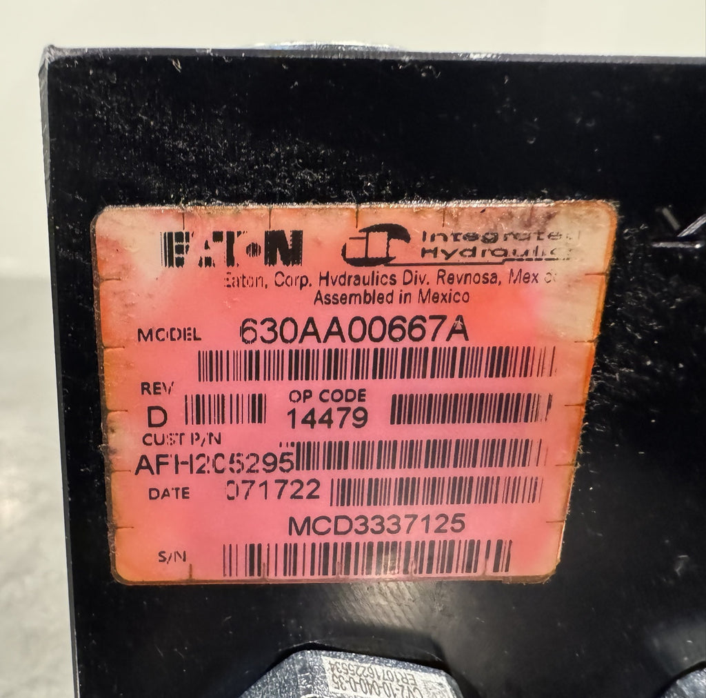 John Deere AFH205295 Hydraulic Pressure Valve Eaton 630AA00667A NEW! SHIPS FREE!