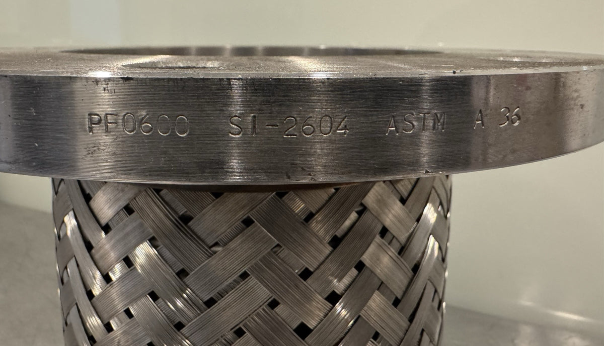 Pipe Expansion Joint Flexible Metal Stainless Braid PF0600 SI-2604 NEW!