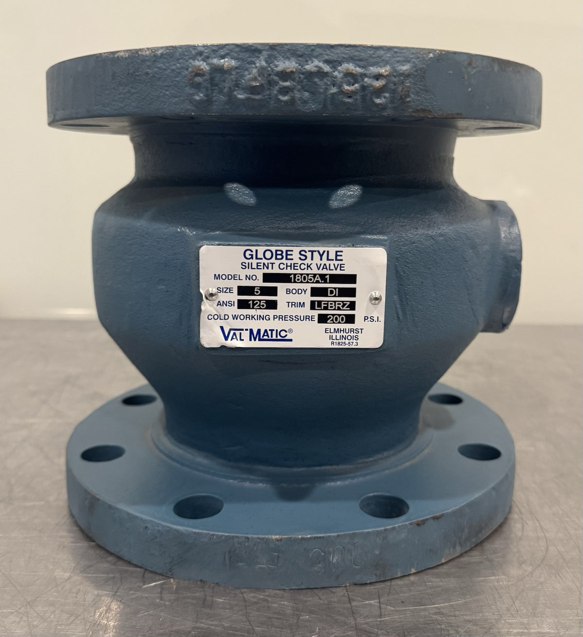 Val-Matic 1805A.1 Silent Check Valve 5” Globe Valve LFBRZ NEW! FREE SHIPPING!