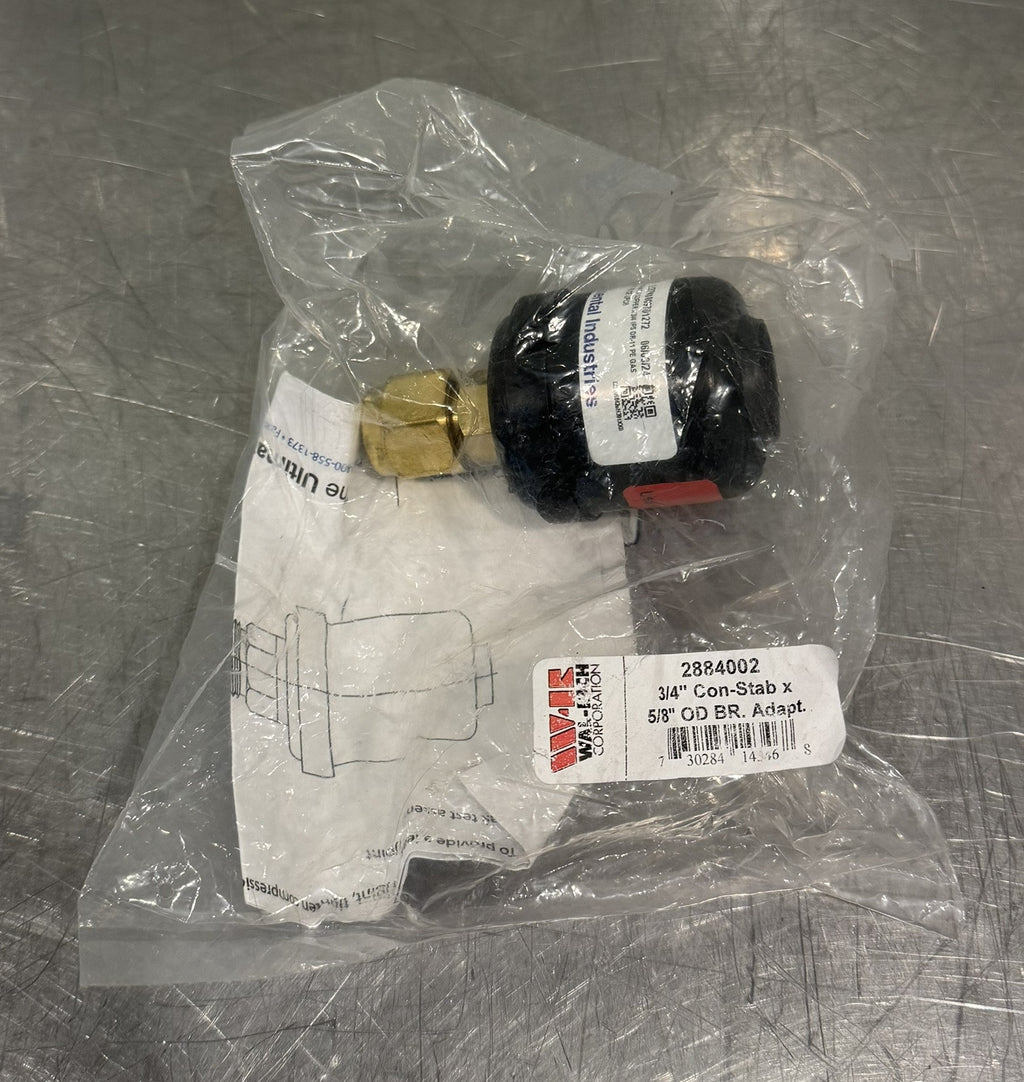 Wal-Rich 2884002 Flare Transition Adapter 3/4” Con-Stab X 5/8” OD NEW SHIPS FREE