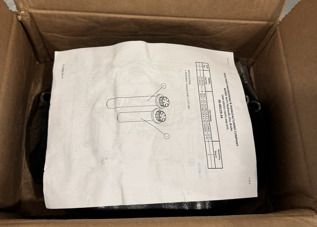 Autocar 30-L0129-S1 Hydraulic Brake Caliper Walther EMC NEW IN BOX! SHIPS FREE!