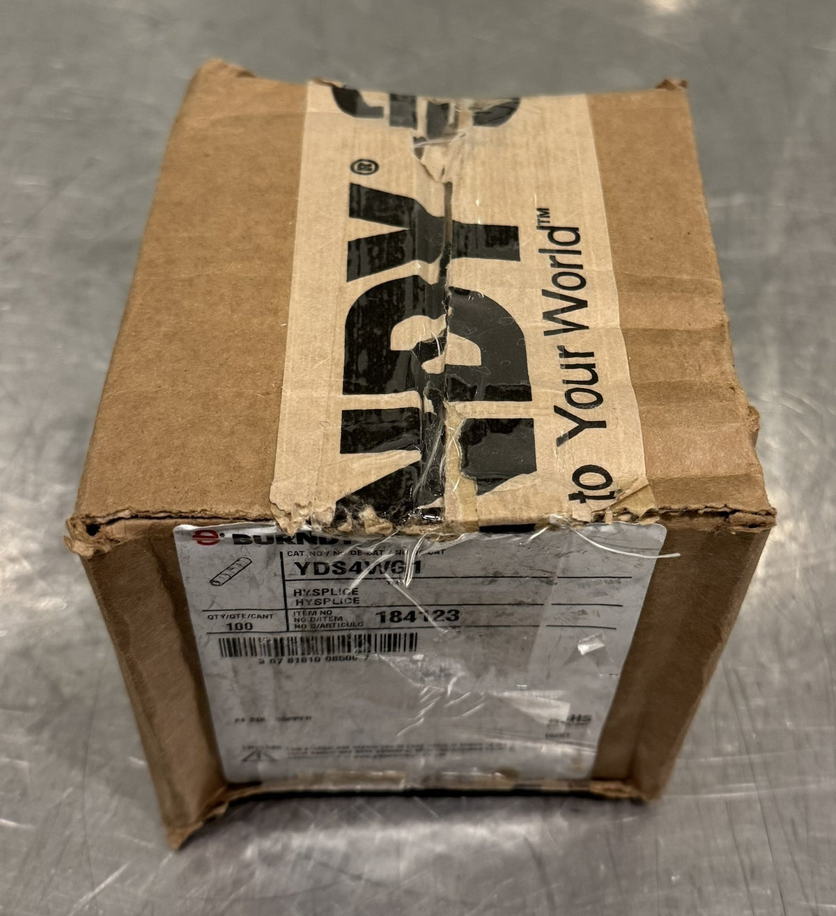 Burndy YDS4WG1 Compression Splice Copper 100 PACK NEW IN BOX! FREE SHIPPING!