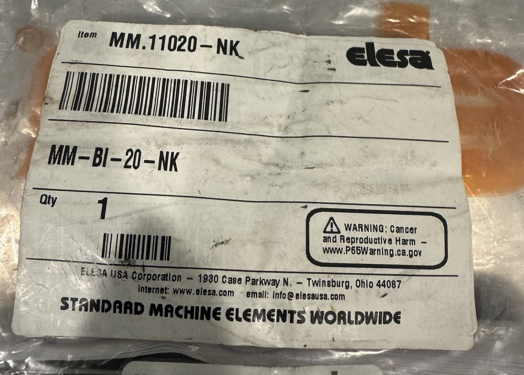 Elesa MM.11020-NK Pneumatic Fastening Clamp NEW! FREE SHIPPING!