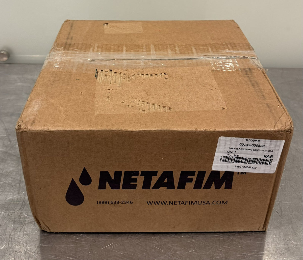 Netafim 00135-000810 Barbed Coupling Irrigation 500 PACK NEW! FREE SHIPPING!