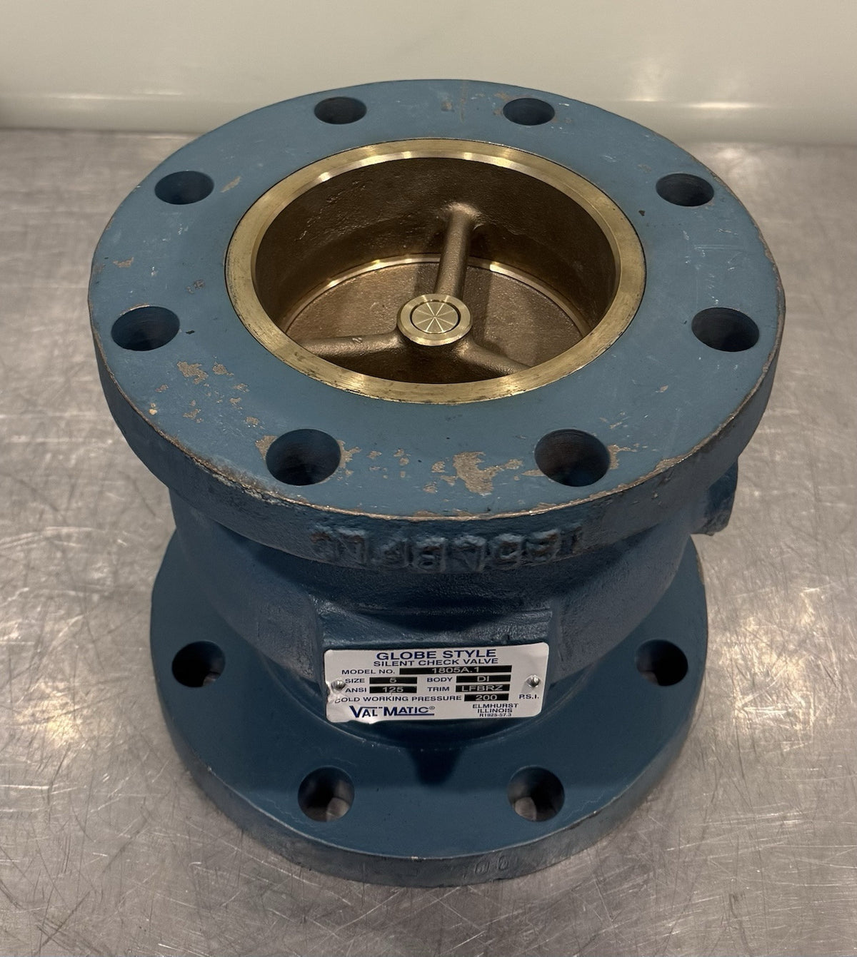 Val-Matic 1805A.1 Silent Check Valve 5” Globe Valve LFBRZ NEW! FREE SHIPPING!