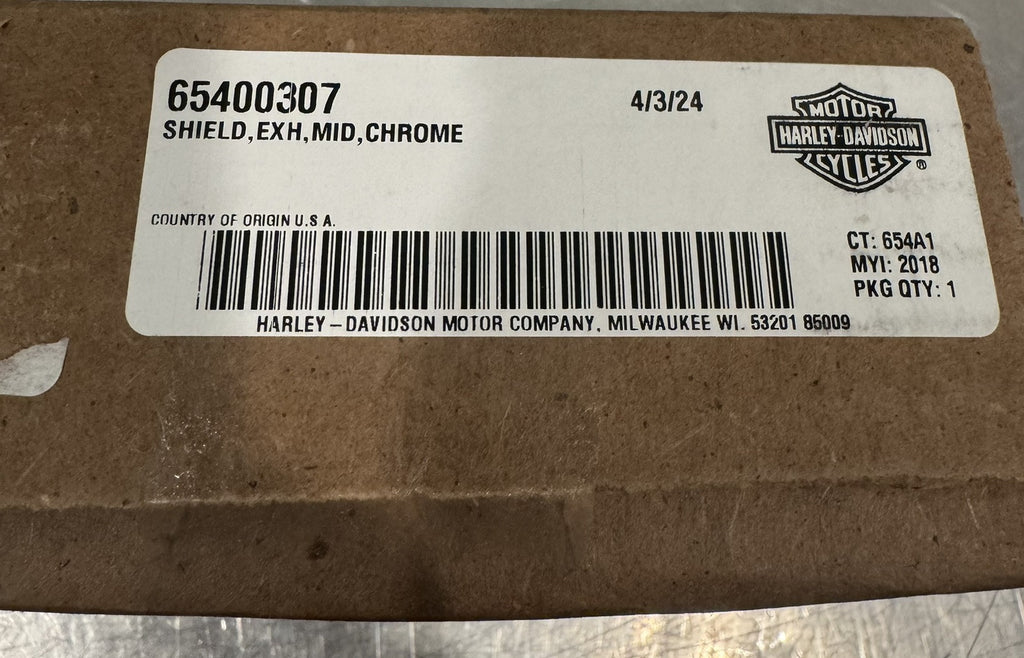 Harley 65400307 Mid Shield Cover Chrome NEW IN BOX! FREE SHIPPING!