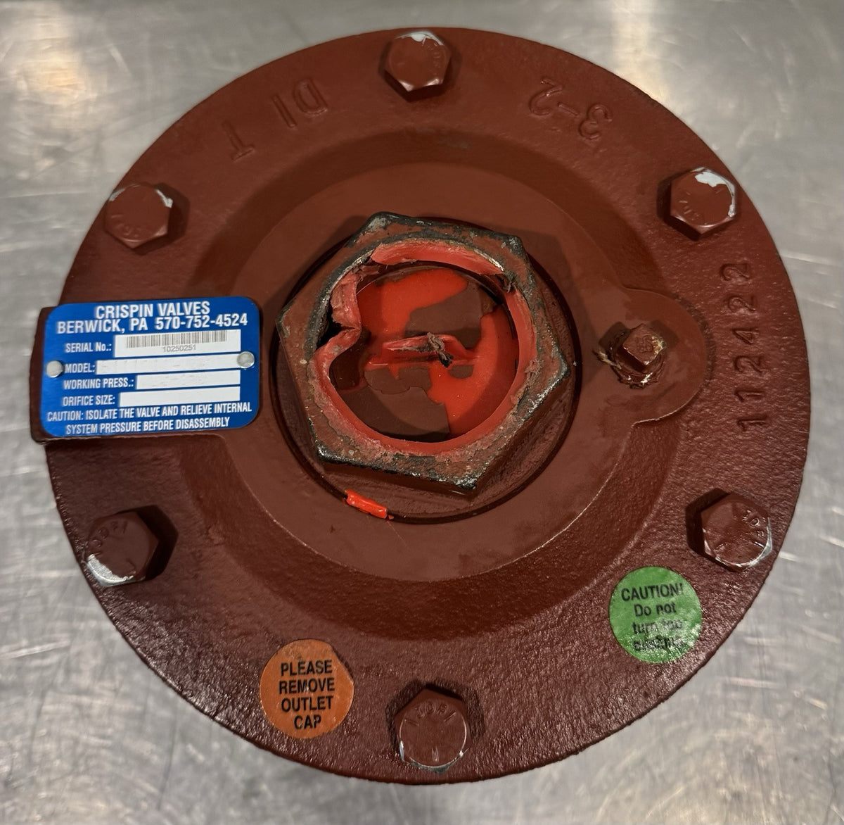 Crispin Valves B111111AL20 Release Valve NEW! FREE SHIPPING!