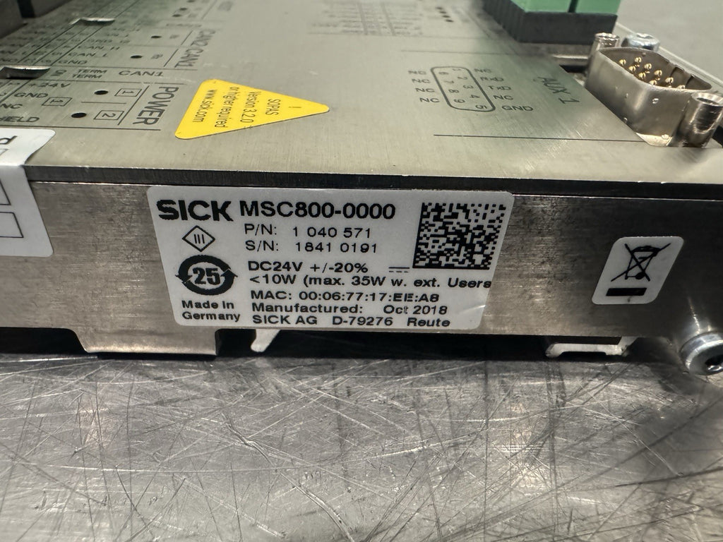 Sick 1040571 Sensor Intelligence Control Unit MSC800-0000 NEW! SHIPS FREE!