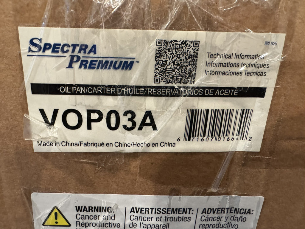 Spectra Premium VOP03A Engine Oil Pan NEW IN BOX! FREE SHIPPING!