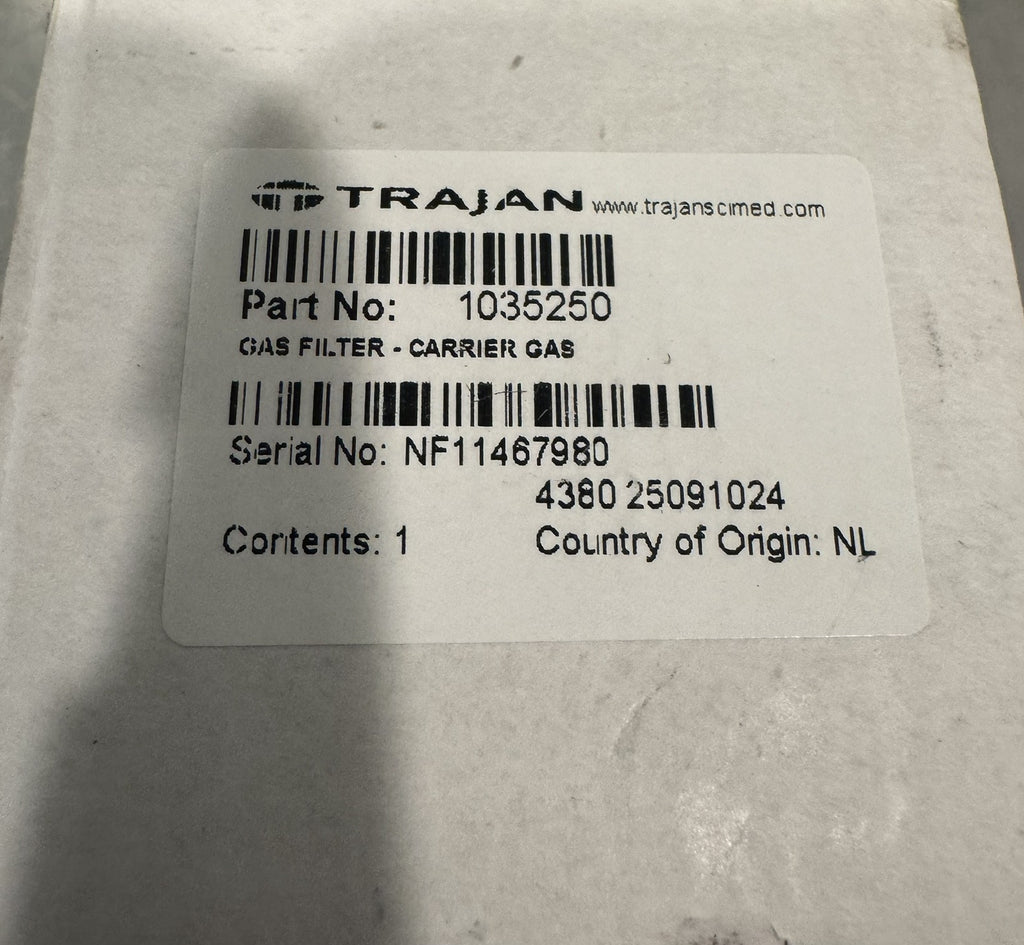 Trajan 1035250 Bulkhead Gas Filter NEW IN BOX! FREE SHIPPING!