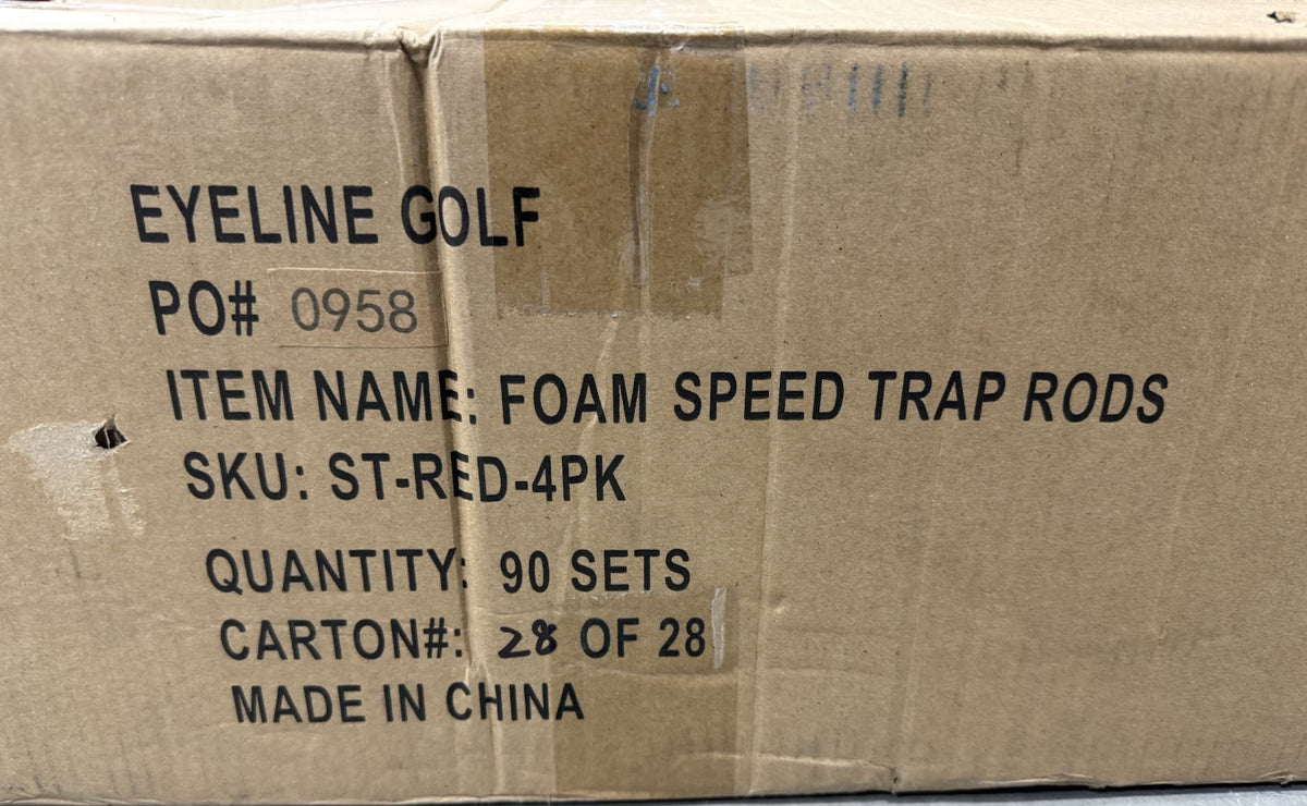 Eyeline Golf Replacement Foam Speed Trap Rods Red 4 PACK NEW! FREE SHIPPING!