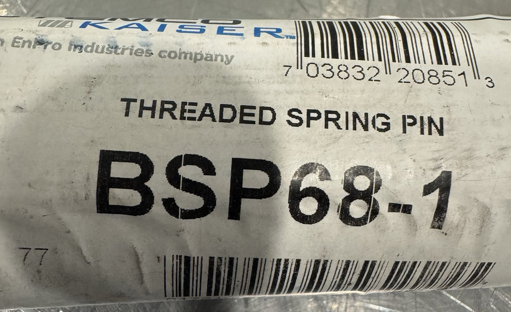 Stemco Kaiser BSP68-1 Threaded Spring Pin NEW! FREE SHIPPING!