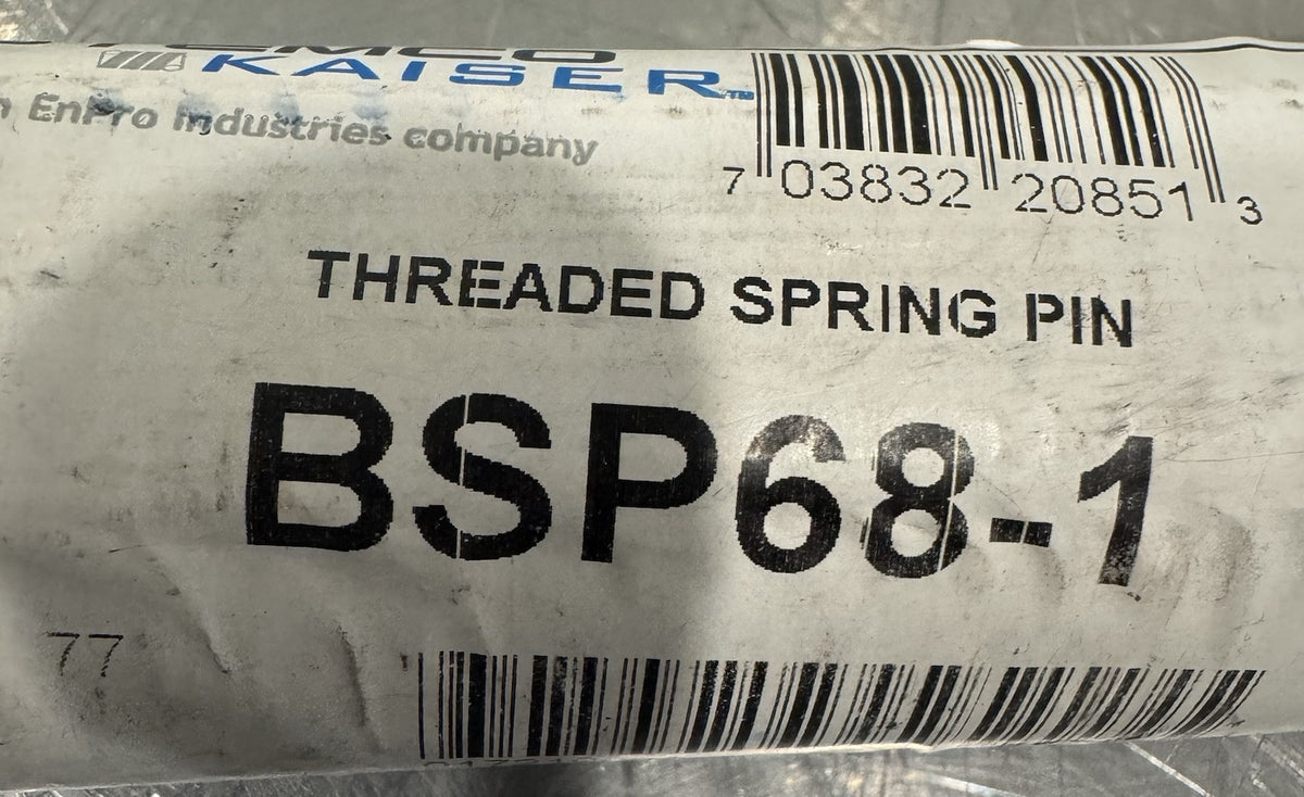 Stemco Kaiser BSP68-1 Threaded Spring Pin NEW! FREE SHIPPING!